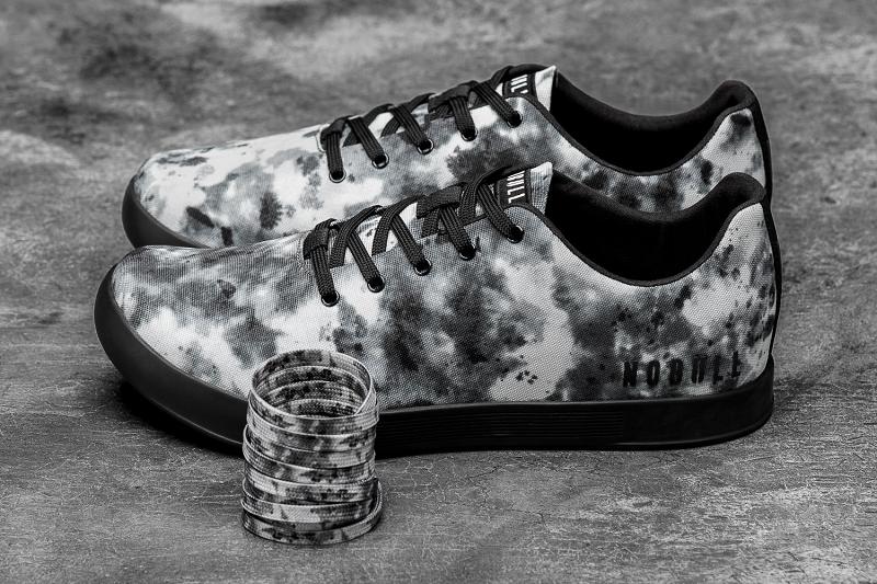 Women's Nobull Shadow Tie-Dye Canvas Trainers Grey | SG O3020K